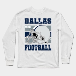 Dallas Retro Football Long Sleeve T-Shirt